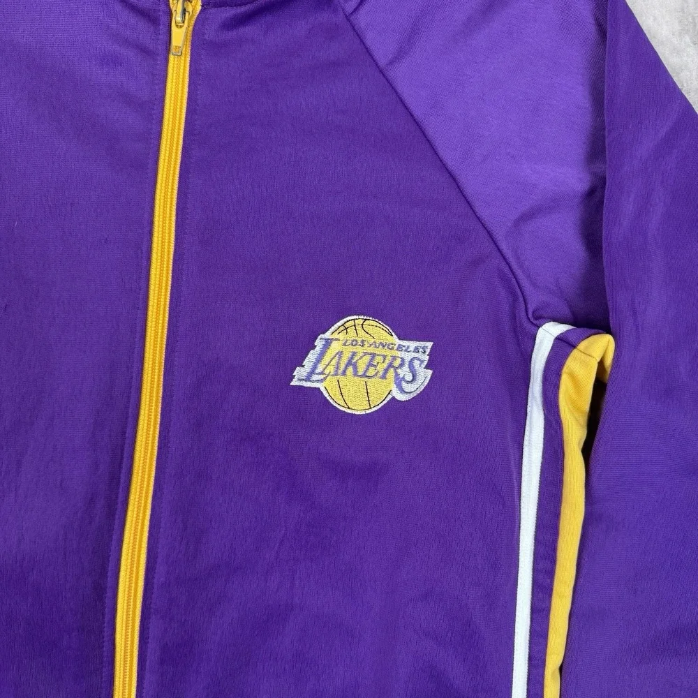 Vintage‎ Los Angeles Lakers Jacket Kids Large Purple Full Zip Shaquille O'Neal